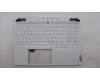 Lenovo 5CB1L83654 C-Cover with keyboard, German, White, RGB Backlight, UK