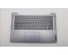 Lenovo 5CB1M47818 C-Cover with keyboard, Belgian, Arctic Grey, Fingerprint, UK