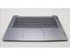 Lenovo 5CB1M47818 C-Cover with keyboard, Belgian, Arctic Grey, Fingerprint, UK
