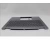 Lenovo 5CB1N96852 C-Cover with keyboard, Italian, Arctic Grey, FingerPrint, UK