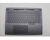 Lenovo 5CB1P31181 C-Cover with keyboard, Czech Slovakian, Storm Grey, w/Screw, UK