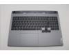 Lenovo 5CB1P55605 C-Cover with keyboard, Hungarian, Luna Grey, RGB Backlight, UK