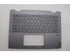 Lenovo 5CB1P74352 C-Cover with keyboard, Czech Slovakian, Luna Grey, Fingerprint, UK