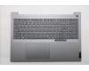 Lenovo 5CB1R08937 C-Cover with keyboard, Greek, Arctic Grey, Backlight, U-series, US