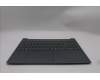 Lenovo 5CB1R27812 C-Cover with keyboard, Belgian, Luna Grey, Backlight, UK
