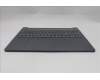 Lenovo 5CB1R30416 C-Cover with keyboard, Greek, Luna Grey, Backlight, US