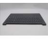 Lenovo 5CB1R35620 C-Cover with keyboard, US English Euro, Luna Grey, Backlight, US