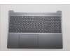 Lenovo 5CB1R35823 C-Cover with keyboard, Ukraine, Luna Grey, Non-Backlight, US