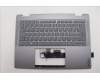 Lenovo 5CB1R61261 C-Cover with keyboard, Norwegian, Luna Grey, Non_FingerPrint, Puresight Logo