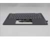 Lenovo 5CB1R61571 C-Cover with keyboard, Belgian, Luna Grey, Non-FingerPrint, Non-Puresight Logo, UK