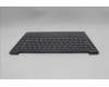 Lenovo 5CB1R61697 C-Cover with keyboard, UK English, Luna Grey, Non-Puresight Logo, Screw, UK