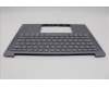 Lenovo 5CB1R68326 C-Cover with keyboard, English, Luna Grey, Non-Puresight Logo, US