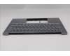 Lenovo 5CB1R71158 C-Cover with keyboard, Italian, Luna Grey, UK