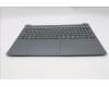 Lenovo 5CB1S05144 C-Cover with keyboard, Belgian, Luna Grey, Non-Backlight, FingerPrint, UK