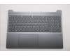 Lenovo 5CB1S05186 C-Cover with keyboard, Italian, Luna Grey, Backlight, FingerPrint, UK