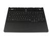 5CB1S11824 teclado incl. topcase original Lenovo UK (Inglés) negro/plateado con retroiluminacion