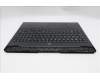 Lenovo 5CB1S76681 C-Cover with keyboard, Bulgarian, Eclipse Black, White Backlight, UK