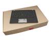 5M10V25541 teclado incl. topcase original Lenovo DE (alemán) negro/negro con retroiluminacion y mouse stick