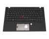 5M10V25541 teclado incl. topcase original Lenovo DE (alemán) negro/negro con retroiluminacion y mouse stick