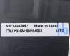 Lenovo 5M10W64653 MECH_ASM FRU MECH KB Cc_TR_NF_BK_US_ENG