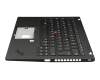 5M10W85887 teclado incl. topcase original Lenovo DE (alemán) negro/negro con retroiluminacion y mouse stick