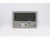 Lenovo 5M10Z41561 C-Cover with keyboard, Belgian, Silver, Backlight, Fingerprint, NFC, UK