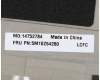 Lenovo 5M10Z54260 MECH_ASM Ccov BKLT KBD HBW US(LTN)BK FPR
