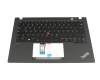 5M11H25909 teclado incl. topcase original Lenovo DE (alemán) negro/negro con retroiluminacion y mouse stick