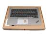 5M11H26521 teclado incl. topcase original Lenovo DE (alemán) negro/plateado con retroiluminacion y mouse stick