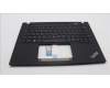 Lenovo 5M11L59359 C-Cover with keyboard, Italian, Black, Backlight, UK