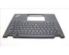 Lenovo 5M11L64084 C-Cover with keyboard, Brazil Portuguese, Black, Backlight, UK