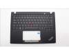 Lenovo 5M11L85899 C-Cover with keyboard, Danish, Black, Backlight, UK