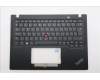 Lenovo 5M11L85954 C-Cover with keyboard, Hungarian, Black, Backlight, UK