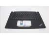 Lenovo 5M11L92824 C-Cover with keyboard, Czech Slovakian, Black, Backlight, UK