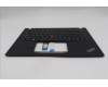 Lenovo 5M11L92991 C-Cover with keyboard, US English Euro, Black, Backlight, WWAN, US