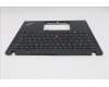 Lenovo 5M11N89537 C-Cover with keyboard, German, Black, Backlight, WWAN, UK