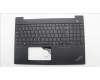 Lenovo 5M11N99114 C-Cover with keyboard, Belgian, Black, Backlight, UK