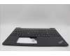 Lenovo 5M11N99845 C-Cover with keyboard, Arabic, Black, Backlight, US