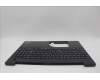 Lenovo 5M11N99845 C-Cover with keyboard, Arabic, Black, Backlight, US