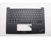 Lenovo 5M11P32448 C-Cover with keyboard, Switzerland, Black, Backlight, UK