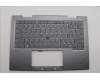 Lenovo 5M11P35058 C-Cover with keyboard, Russian, Luna Grey, Fingerprint, WWAN, US