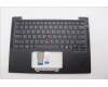 Lenovo 5M11Q53766 C-Cover with keyboard, US English Euro, Black, Backlight, US