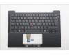 Lenovo 5M11Q54960 C-Cover with keyboard, Norwegian, Black, Backlight, UK