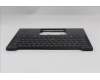 Lenovo 5M11S15600 C-Cover with keyboard, German, Black, Backlight, UK