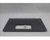 Lenovo 5M11S30346 C-Cover with keyboard, French, Luna Grey, Backlight, No World Face Camera, Heat Staking, US