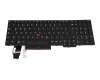 5N20V78155 teclado original Lenovo DE (alemán) negro/negro/mate con mouse-stick