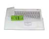 60.MKEN7.003 teclado incl. topcase original Acer DE (alemán) negro/blanco