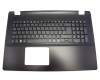 60.MNDN7.010 teclado incl. topcase original Acer DE (alemán) negro/negro