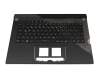 6036W0293301 teclado incl. topcase original Asus DE (alemán) negro/negro/transparente/gris con retroiluminacion