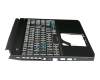 6037B0154104 teclado incl. topcase original Acer DE (alemán) negro/negro con retroiluminacion